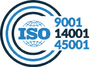 ISO 9001 · ISO 14001 · ISO 45001